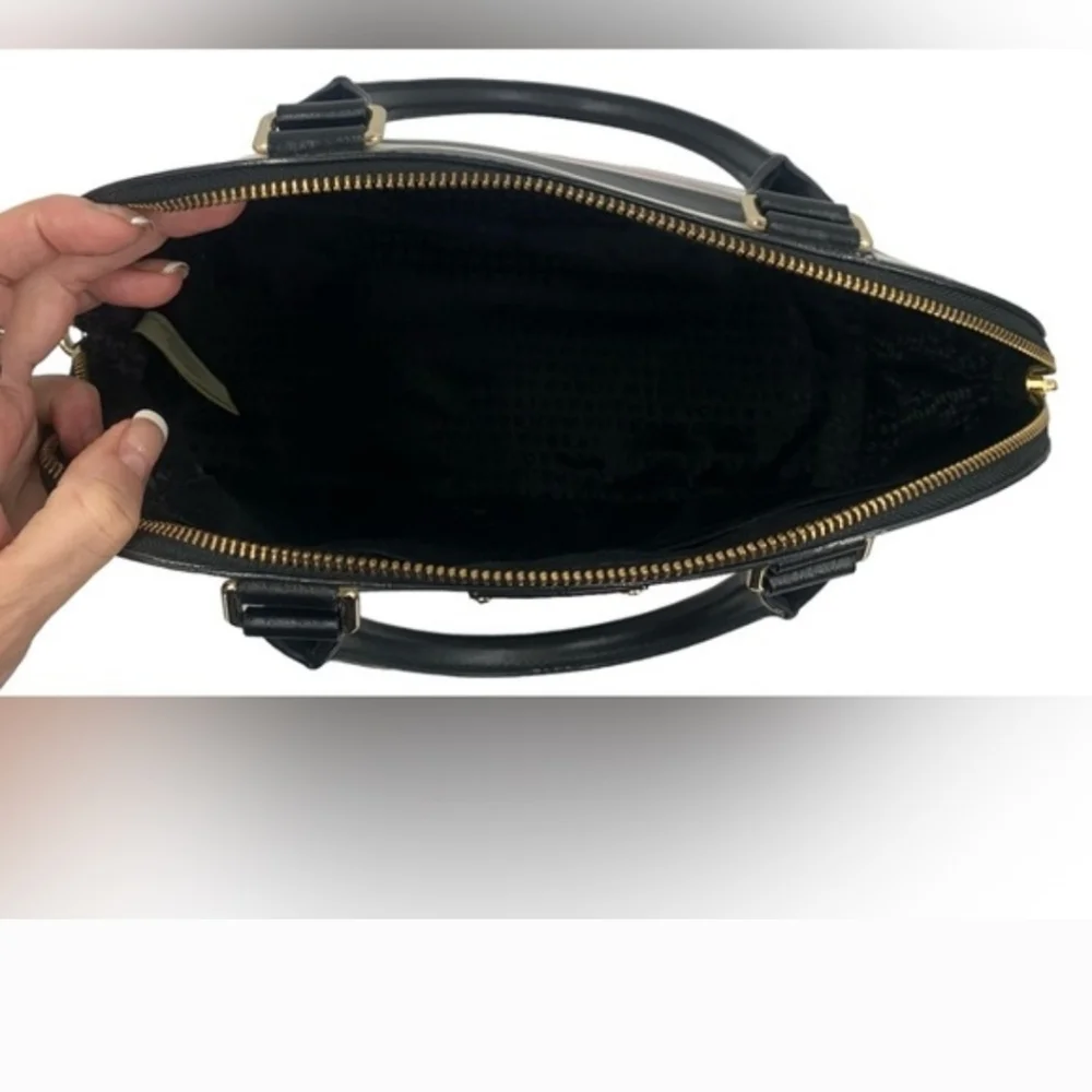 BNWOT Kate Spade Grove Street "Carli" Black, Pink, Cream White Striped Satchel - Picture 5 of 10